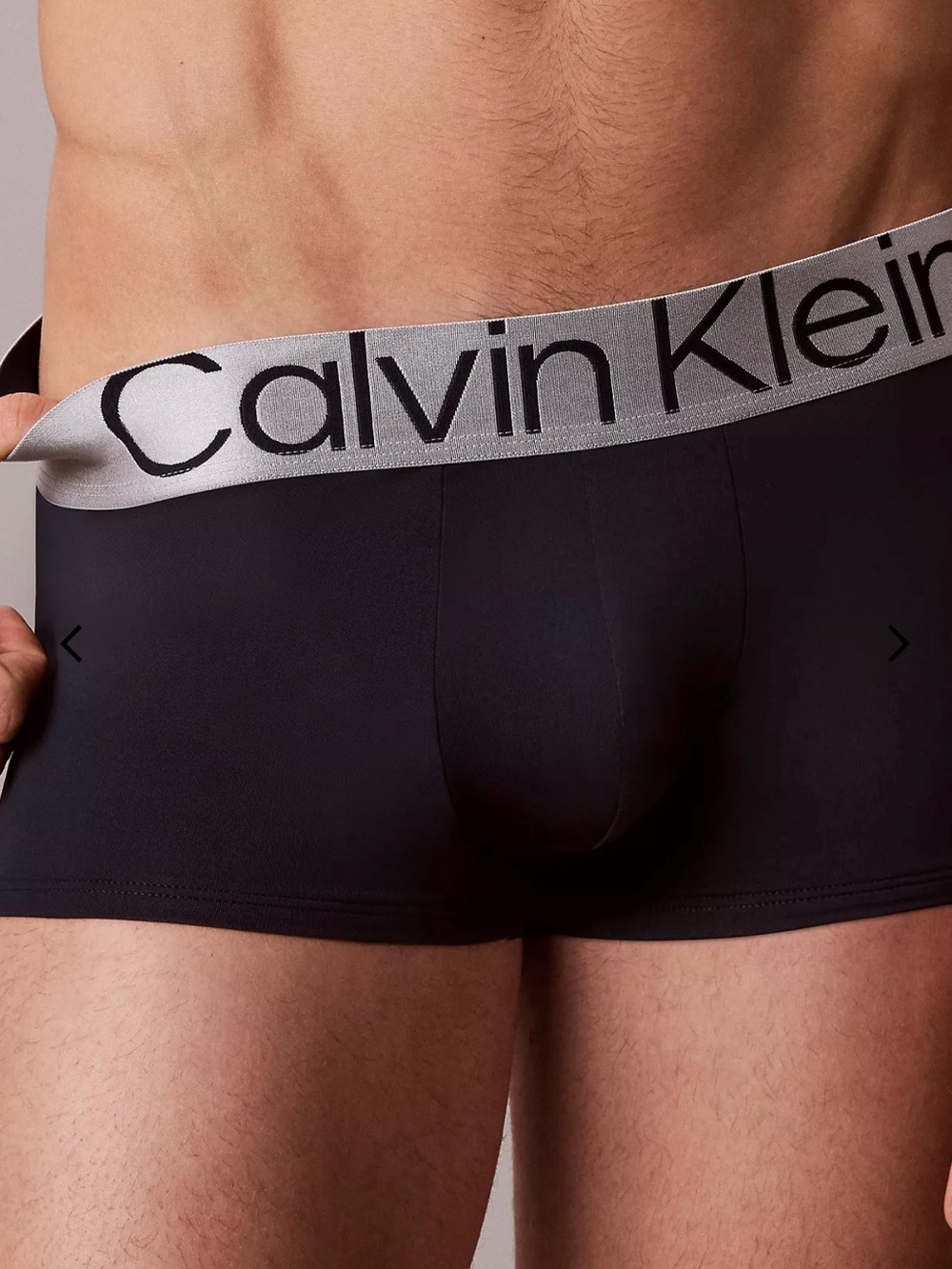 Calvin Klein Men Microfiber Stretch steel low rise trunks dark blue/ navy new - Picture 5 of 16